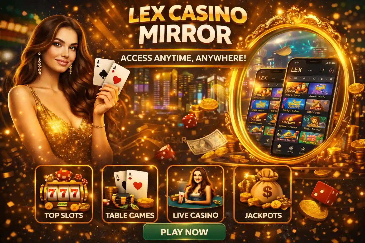 Lex Casino Mirror – Spiegel-Site des Casinos für ununterbrochenes Gaming, Slots und sicheres Online-Spielen jederzeit